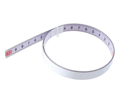 Color Steel Stick On Tape Rule (White)