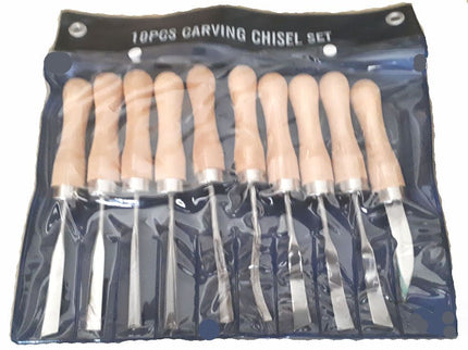 10pc Wood Carving Chisel Set