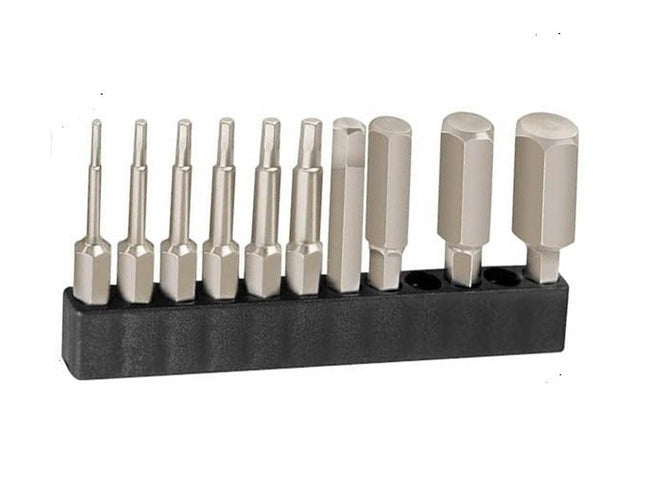 10pcs Hexagon Head Drive Bit Set ( H1.5-H12 ) - Magnetic 1/4" Shank - 50mm Length