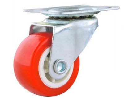 Swivel Wheel Castor (Red PU)