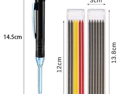 2.8mm Carpenter Pencil with Sharpener and Refills