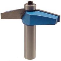 25° Facecut Raised Panel Bit from McJING Tools, showing the cutting edge and profile for woodworking and raised panel projects.