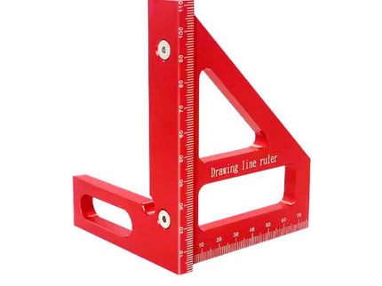 3D Try Square Ruler (Alloy)