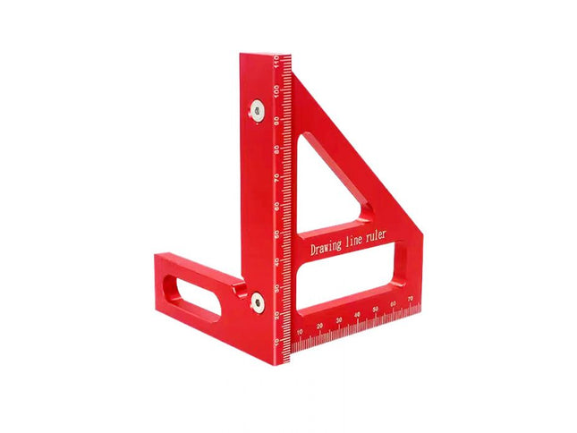 3D Try Square Ruler (Alloy)