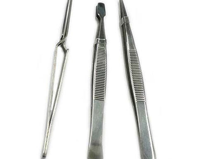 3pc Stainless Steel Tweezer Set