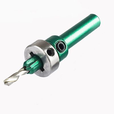 Carbide Tipped Drill & Countersink with Stop Collet (Straight Shank)