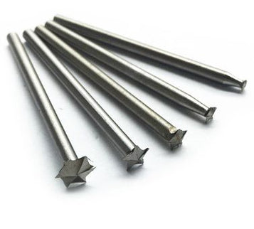 5pc High Speed Steel Wood Carving Bit Set (3mm Shank)