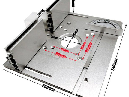 2 in 1 Router Table Plate with Fence (Suits 65mm Lifter)