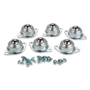 6pc Ball Bearing Work Roller Set