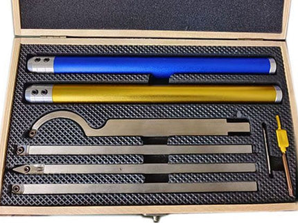 4PC Replaceable Tip Blank + 2PC Aluminum Handle Woodturning Tool Set