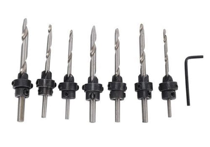 7pc Drill & Countersink Set (Imperial)
