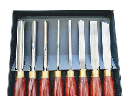 8pc HSS Woodturning Chisel Set