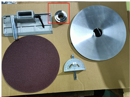 9" Wood Lathe Mounting Sanding Disc and Sliding Jig Kit