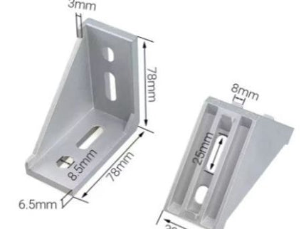 Aluminum Right Angle Corner Deep Bracket