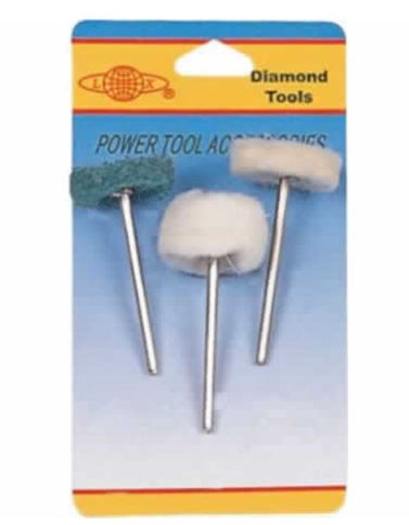 Wool Felt Polishing tool 3 pack