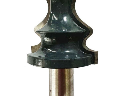 McJING Tools base moulding bit for woodworking, featuring a cutting edge and shank for precise moulding and decorative trim.