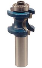 McJING Tools bull nose bit with bearing, 1/4-inch shank, showcasing a close-up of the durable woodworking router bit with bearing for smooth cuts.