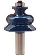 McJING Tools chair rail moulding bit for woodworking, showing the cutting edge and detailed shank on a white background.