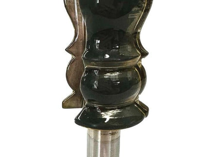 McJING Tools crown moulding bit for woodworking, showing the detailed cutting edges and size, ideal for decorative trim installations.