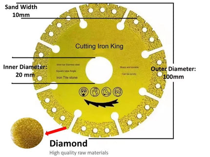 Diamond Saw Blade Cutting for Steel