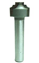 McJING Tools flat bottom beading bit with 1/4 inch shank, showing a close-up of the precision-cut flat bottom beading groove.