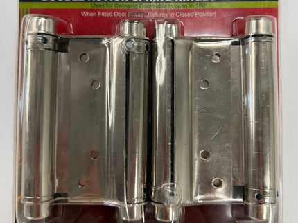 Double action spring hinges