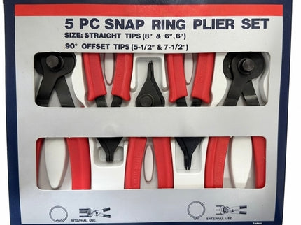 5 Piece Snap ring plier set