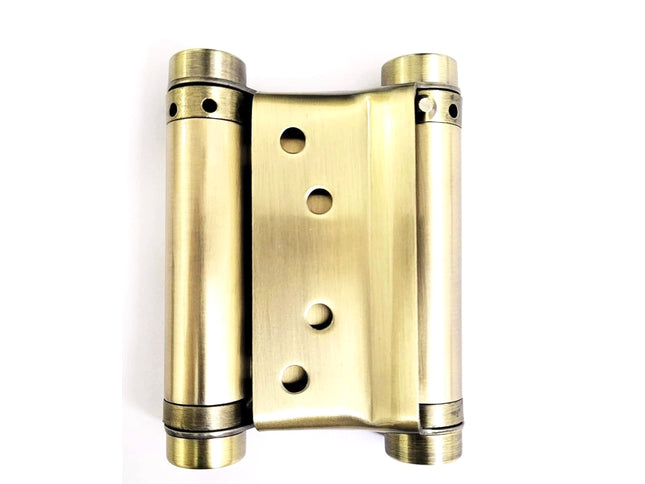 Double action spring hinges