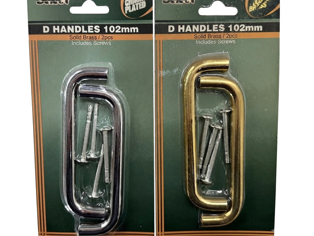 D Handles (Chrome/Brass)