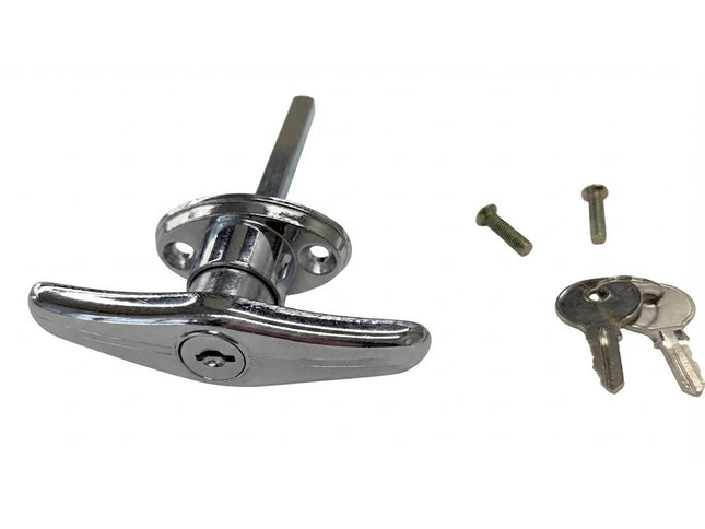 T Handle garage lock