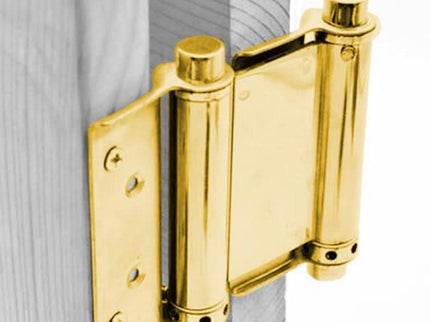Double action spring hinges