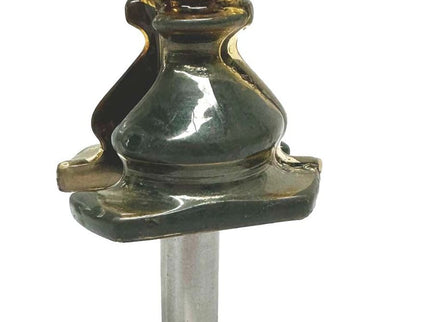 Heirloom Moulding Bit by McJING Tools showing a close-up of the woodworking router bit for decorative moulding.