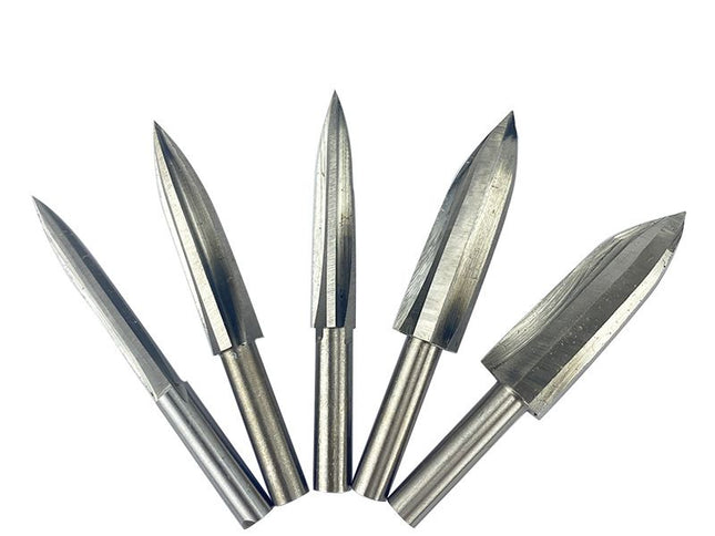 High Speed Steel Wood Carving Bit Set ( 6mm Shank )