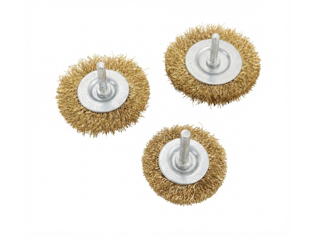 Wire Wheel 6mm Shank 3 pack