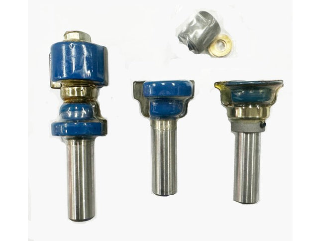 3pc Window Sash Router Bit Set - 1/2" Shank