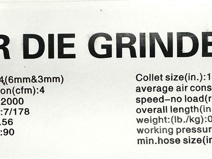 Air Die Grinder Kit