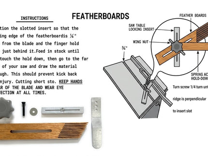Wooden Feather Board
