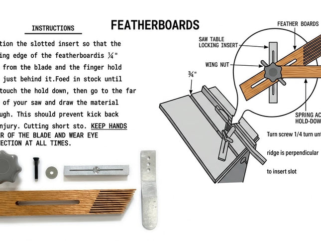 Wooden Feather Board