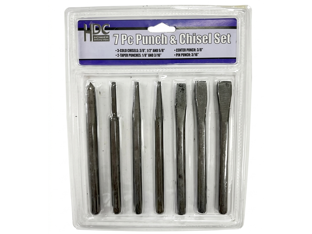 7 Piece Punch & Chisel Set