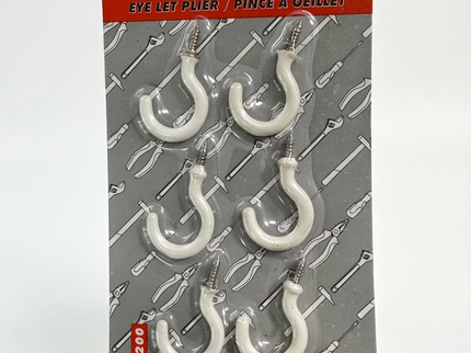 PVC Coated Cup Hook Screw (Pack 6)