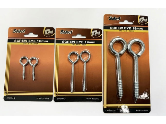 Screw Eye Zinc Plated