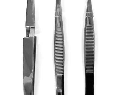 3pc Stainless Steel Tweezer Set