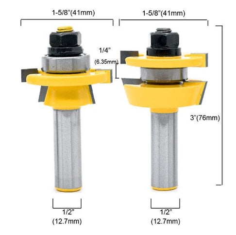 Matched Rail & Stile Bit (Shaker Set)