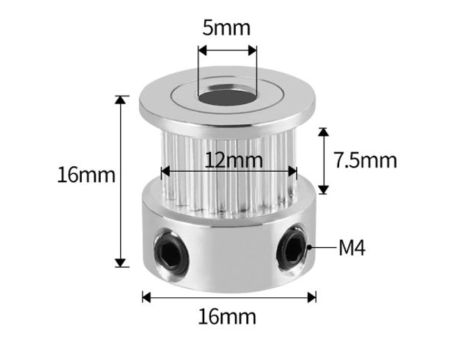 GT2 - 20-Tooth Timing Pulley
