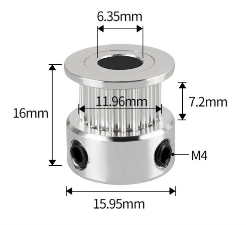 GT2 - 20-Tooth Timing Pulley