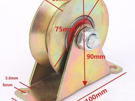 Heavy Duty Steel V-Roller (with Bearing)