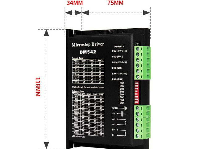 DM542 Stepper Motor Driver Controller for 42 or 57 Series