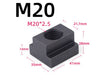M20 T-Nut 21mm Slot with 34mm Bottom