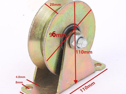 Heavy Duty Steel V-Roller (with Bearing)