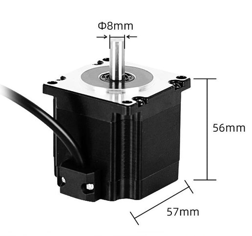 57 Series Stepper Motor - 56mm Length, 8mm Shaft (Nema 23)